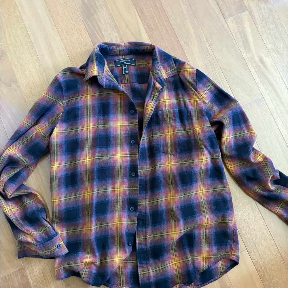 Forever 21 Men’s Plaid Flannel
